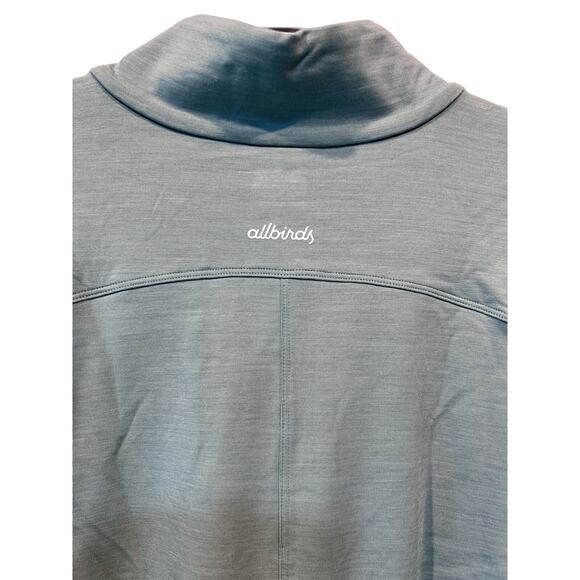 Allbirds Top Wmns Large Quarter Zip Pullover Sweatshirt Mid Layer Run Green NEW - Picture 9 of 12